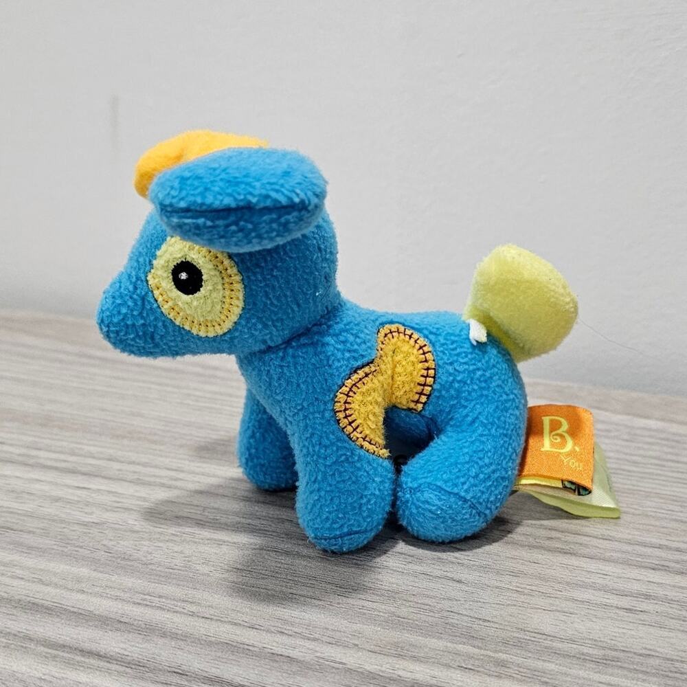 B You Happy Critter Clinic Blue Puppy Dog Plush Stuffed Animal 4" Replacement